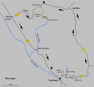 Laos loop map