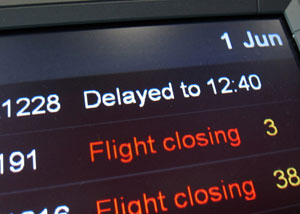 Airport airline flight status information