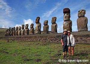Asa Gislason at Ahu Tongariki Easter Island