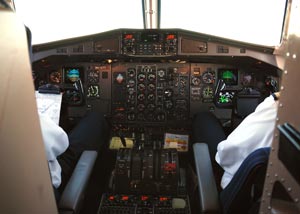 Airplane cockpit seats