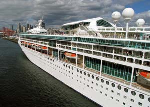 Cruise ship docking