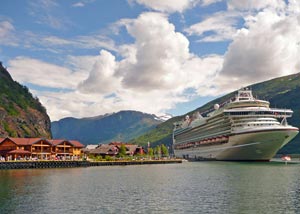 Cruise ship in harbor