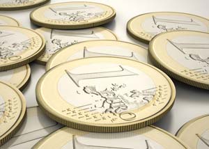 Euro coins