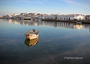 Small fishing boat in Portugal fishing village
