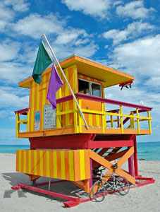 Florida life guard watch tower