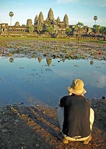 Sunset at Angkor Wat Cambodia
